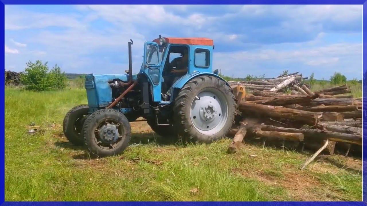 Трелёвка Дуба на Т-40 #Maksim_TechnikPRO смотреть онлайн