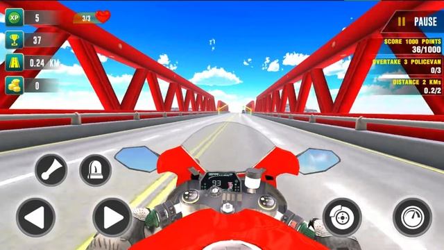 Police Bike Highway Rider - Android Gameplay смотреть онлайн