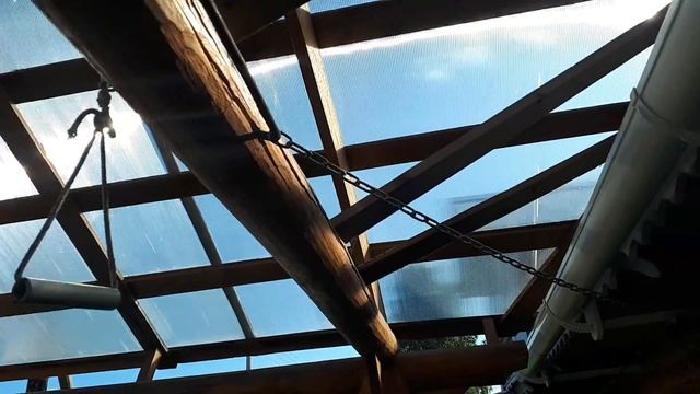 БРЕВЕНЧАТЫЙ НАВЕС К ГАРАЖУ. смотреть онлайн