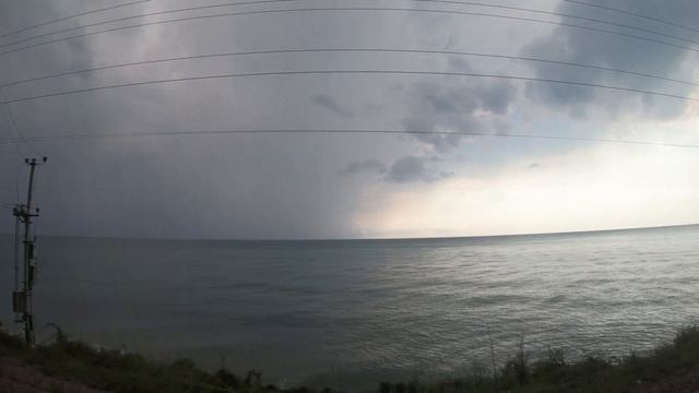 Адлер-Сочи-Лоо-Лазаревская-Туапсе. Побережье черного моря. Звук поезда и моря. Шум для сна