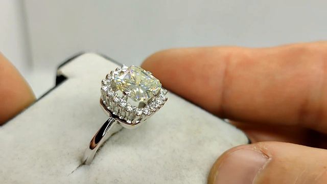 Кольцо белое золото 585 проба муассаниты 2,58 кт смотреть онлайн