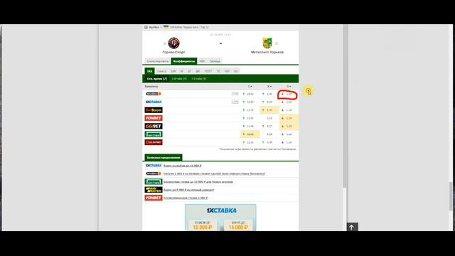 Прогноз тотал более 2.5 голов/Горняк-Спорт VS Металлист Харьков 07-10/13:15/Украина Первая лигa смотреть онлайн