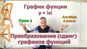 Преобразование графиков функций игрек равно модуль икс. Алгебра 8 класс