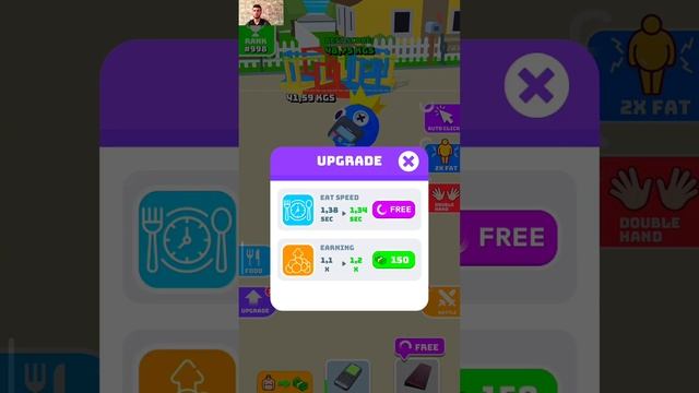 Eating Hero Clicker Food Game - Rainbow Eating Simulator Android Gameplay смотреть онлайн