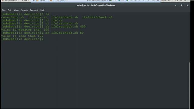 25. Unix Tutorial - Shell Programming - How to use IF ELSE and CASE statements смотреть онлайн
