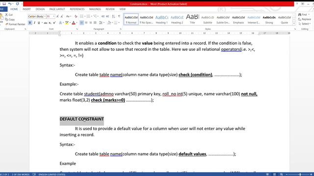 Constraints in SQL Part 2 смотреть онлайн