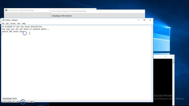 Solution to SCCM 1802 Setup "Network path not allowed" error when mapping SQL DB folders remotely смотреть онлайн