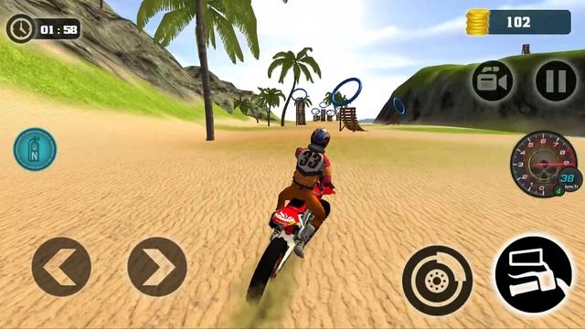 Bike Extreme Dirt Motocross beach stunt driving #1 - Offroad MotorBike Racing Android Gameplay смотреть онлайн