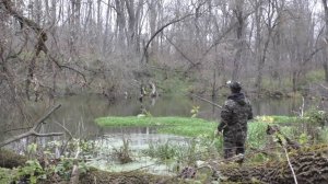 Рыбалка на поплавок в ноябре. Ловля мирной рыбы на удочку.