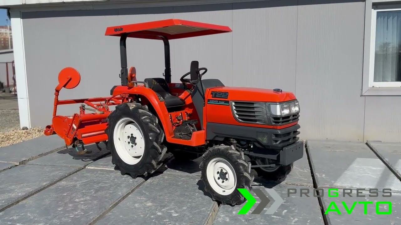 Kubota T-22 Greats Limited трактор японский с ПСМ Почвенная фреза RL-150T (рабочая ширина 150 см) смотреть онлайн