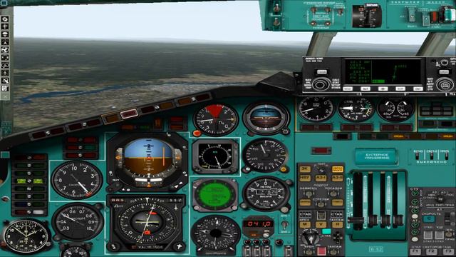 MSFS2004 перелёт Новосибирск Иркутск. PT Ту154M (снижение, посадка, аплодисменты) смотреть онлайн