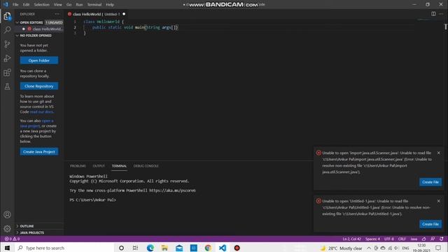 Live Coding /Java 1st Program . Create a Hello World смотреть онлайн