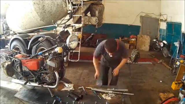 Передняя вилка JAWA 638 CEZET 472 Полная разборка, ремонт Часть ПЕРВАЯ смотреть онлайн