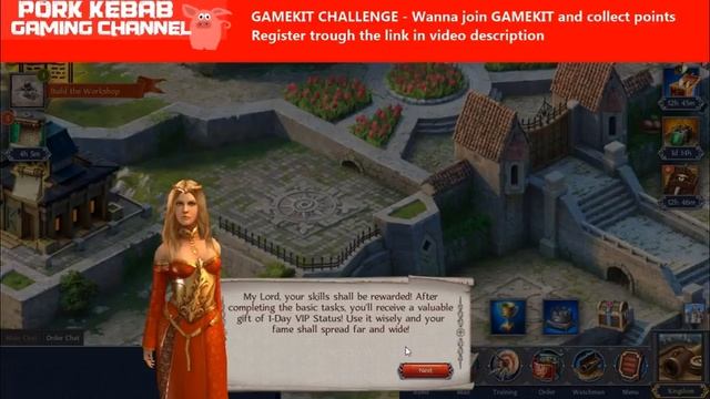 01 Throne: Kingdom At War - The Beginning Quest 1 - Gamekit Challenge