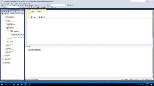 How To Insert Data into the Table with SQL Script | Microsoft SQL Server 2017 for Everyone смотреть онлайн