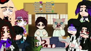 Реакция Высших Лун и Хашира (+ Музан и Кагая ) на смешные анимации // КРД // Кринж