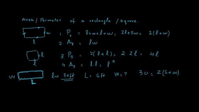 Area and Perimeter of a rectangle and square(U.S. 6th Grade Level) смотреть онлайн