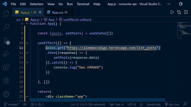 Consumindo Api no Frontend com AXIOS usando o React.js | #15 Introdução a api | Gabriel Dias смотреть онлайн