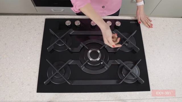 Газовая варочная панель на 5 конфорок EXITEQ EXH 301 смотреть онлайн