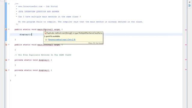 Multiple Main Methods in Java is it Possible смотреть онлайн