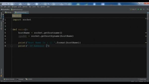 Python Socket Get Host Name & IP Address Of  Local Machine