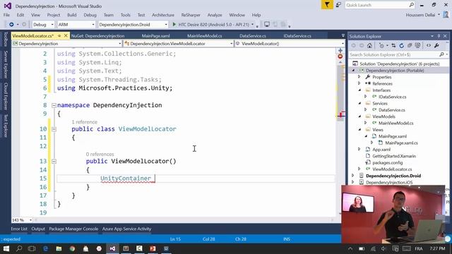 Dependency Injection with Xamarin and Unity [Arabic] смотреть онлайн