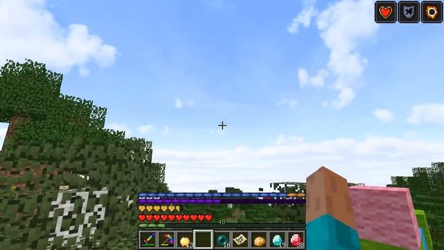 КАК СКРАФТИТЬ РАДУЖНЫЙ АЛМАЗ? КАК ПОЛУЧИТЬ СЕКРЕТНЫЕ ПРЕДМЕТЫ В MINECRAFT? ЗАЩИТА НУБА смотреть онлайн