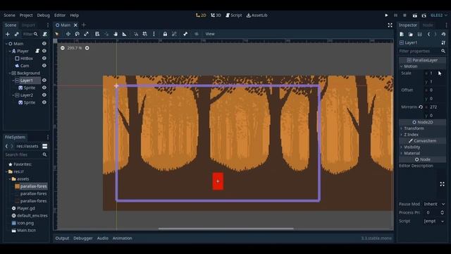 How to Make Parallax Backgrounds in Godot. смотреть онлайн