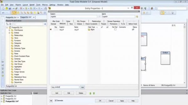Un modelo Toad Data Modeler para PostgreSQL