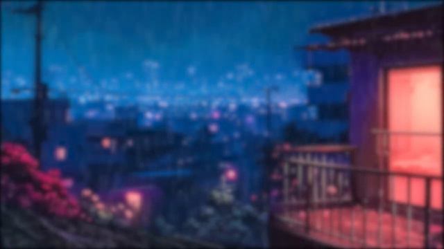 Peaceful Heavy Rainy Night 🌧️ Rain Lofi To Help You Wash Away Negative Thoughts 🌧️ Pluviophile Lofi