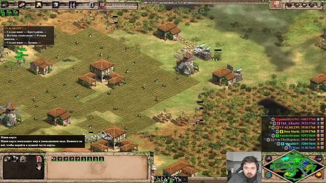 Wanderbraun и 60+ паладинов за Испанию в 4vs4 матче по Age Of Empires 2