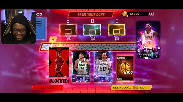 NBA 2K Mobile - FREE PRESS YOUR DUNK IVERSON! смотреть онлайн