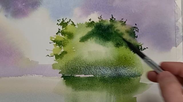 Путь домой. Подробно разбираем с учениками как рисовать красивый акварельный пейзаж смотреть онлайн