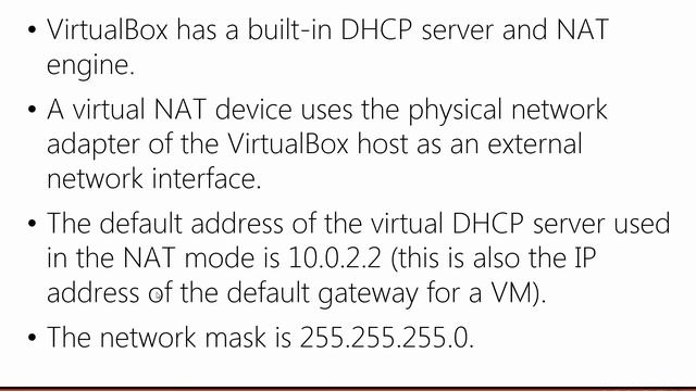 10. What is NAT Virtual Adapter Type in VirtualBox VM смотреть онлайн