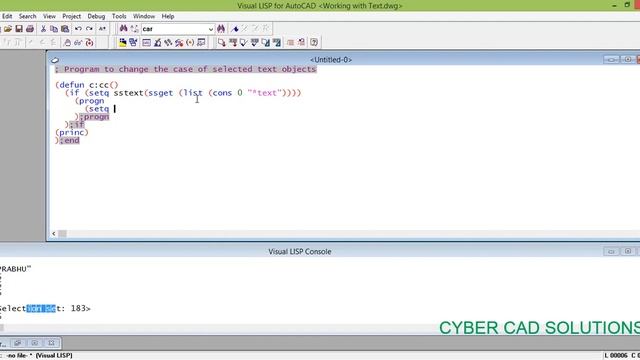 How to Work with Text in AutoLISP смотреть онлайн