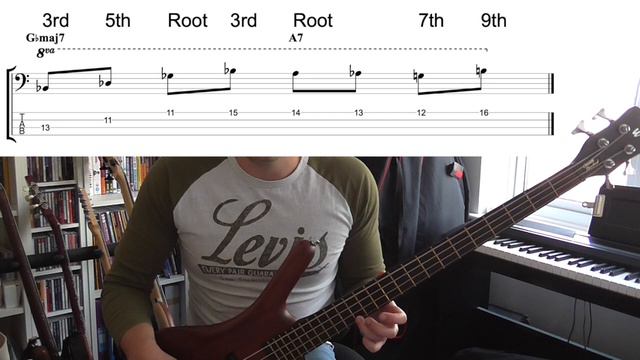 John Coltrane Jazz Lick on Bass Guitar - Bass Practice Diary - 19th February 2019 смотреть онлайн