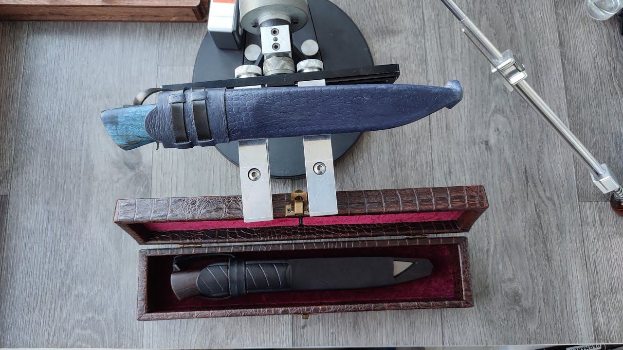 Заточка Бичака от мастера Алихана Эркенова, сталь N690 смотреть онлайн