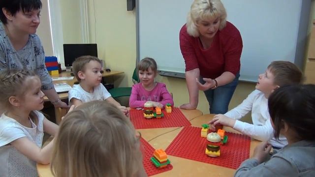 Лего в детском саду частной школы 