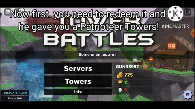 HOW TO GET Patrioteer Towers in CODES! Tower Battles (ROBLOX) смотреть онлайн
