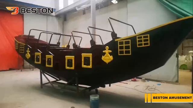Beston Аттракцион корабль (24мест) проходит пробный запуск на заводе в Китае #bestonаттракционы