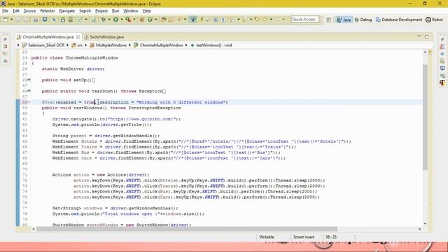 Handling Multiple Windows or Tabs in Selenium WebDriver смотреть онлайн