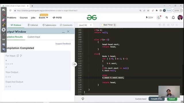 Day 306 - Delete a Node in Single Linked List | JAVA | C++ | GFG POTD | DSA SHEET смотреть онлайн