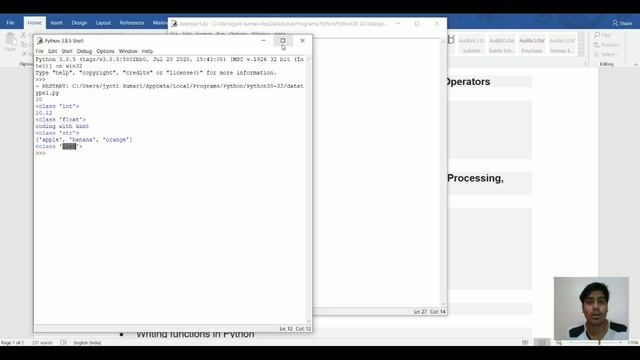 Python Tutorial for Beginners Part 1 | Getting started with python data types смотреть онлайн