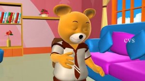 Teddy Bear Teddy Bear turn around - 3D Animation English Nursery rhyme song for children