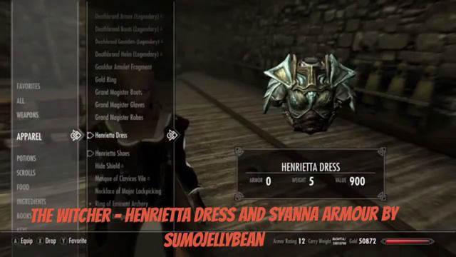 Skyrim SE Xbox One/PC Mods|The Witcher - Henrietta Dress And Syanna Armour смотреть онлайн
