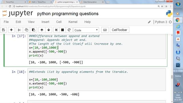 Python List Append смотреть онлайн