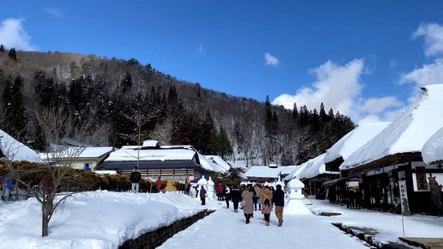 大昔の日本の風景が残る福島県南会津大内宿 смотреть онлайн