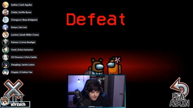 Genshin Impact Voice Actors Play Among Us смотреть онлайн