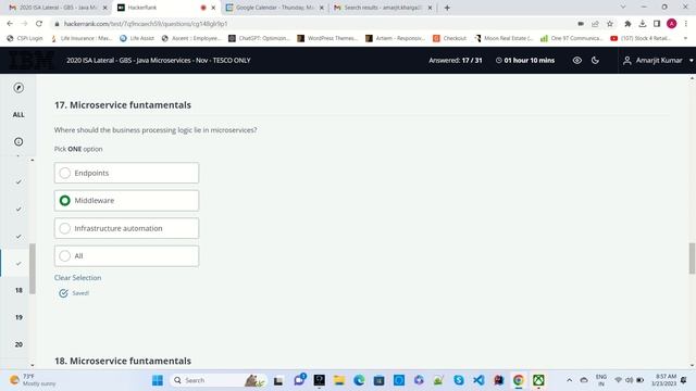 IBM Online Assessment Test | IBM Hacker rank Test 2023 | First Round Java Coding in IBM experience смотреть онлайн