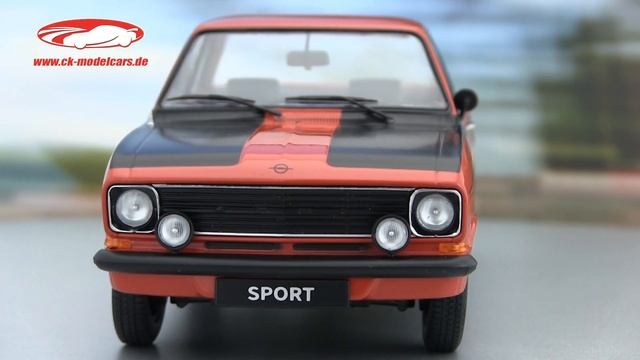 ck-modelcars-video: Opel Kadett B Sport Baujahr 1973 rot / schwarz 1:18 KK-Scale смотреть онлайн